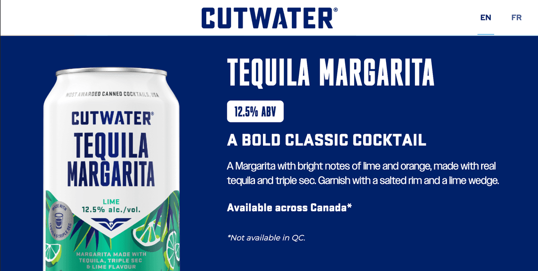 Cutwater: Canada Website